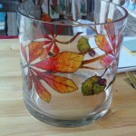 Malowane szkło - wazon