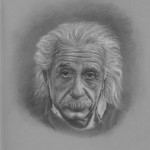 Portret ołówkiem - Einstein