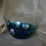 Malowane szkło - waza
