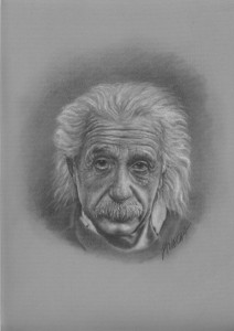 Portret ołówkiem - Einstein